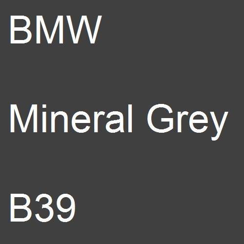 BMW, Mineral Grey, B39.